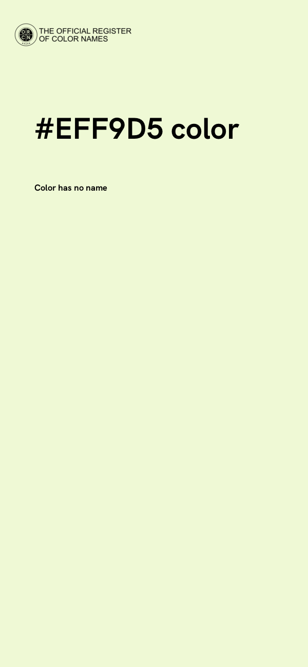 #EFF9D5 color image