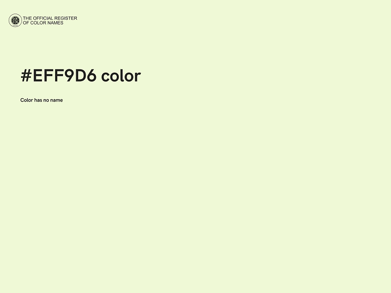 #EFF9D6 color image