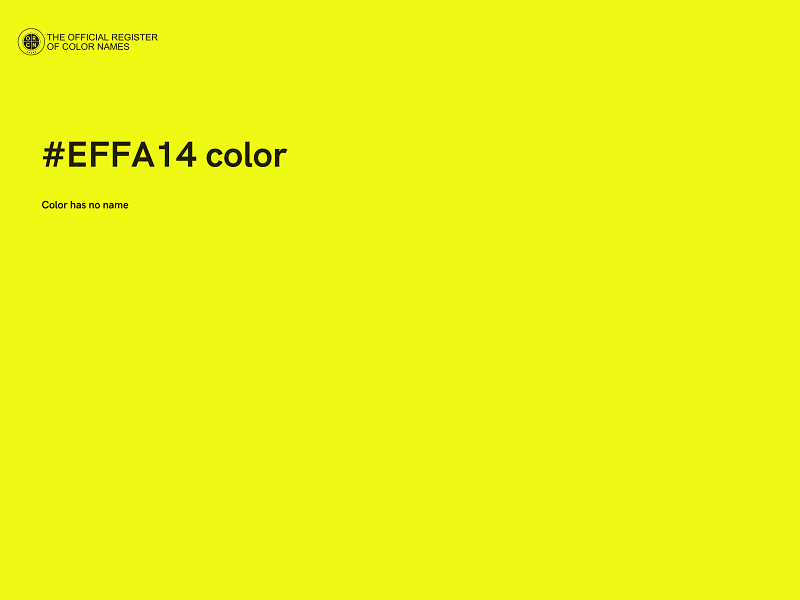 #EFFA14 color image