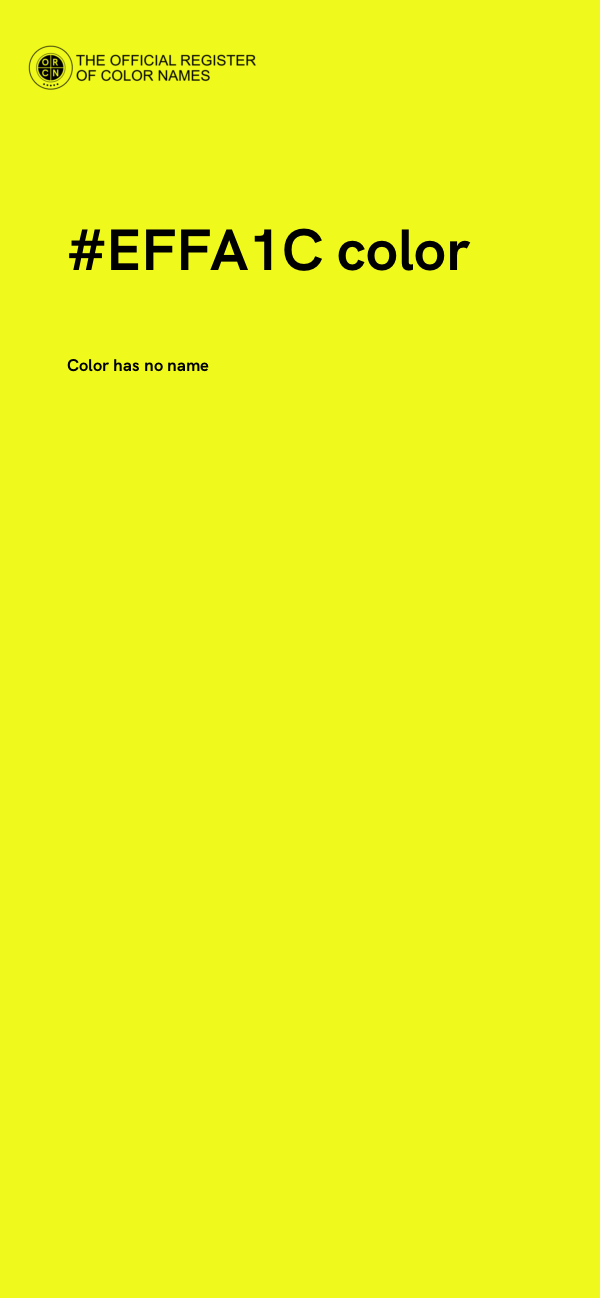 #EFFA1C color image
