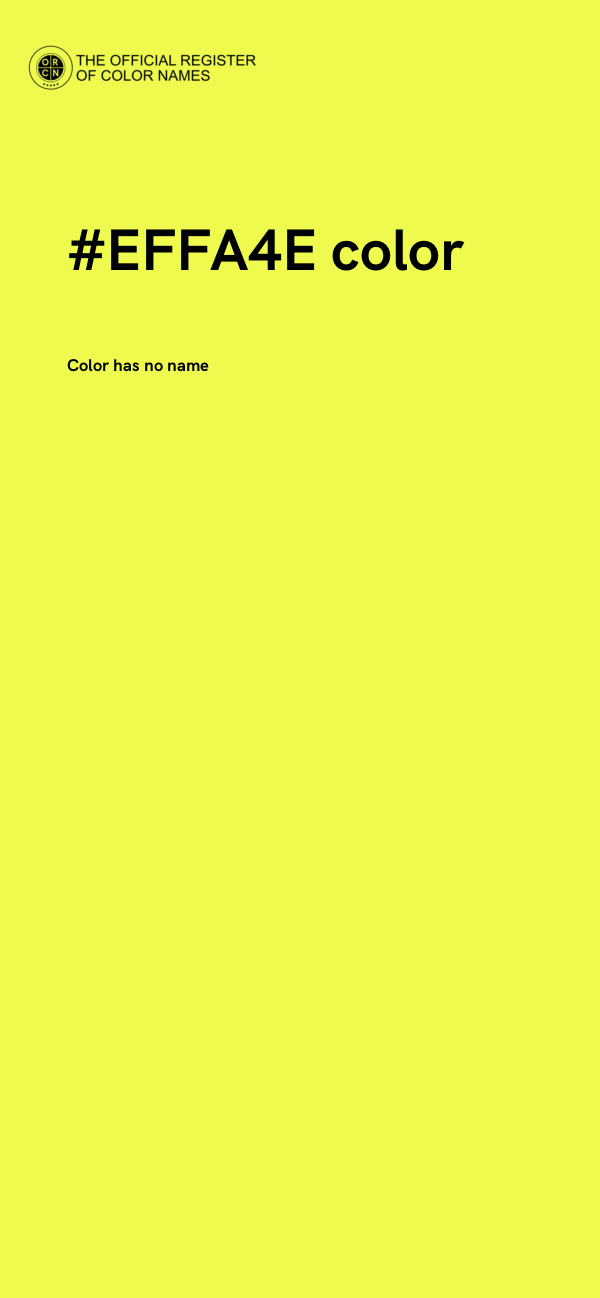 #EFFA4E color image