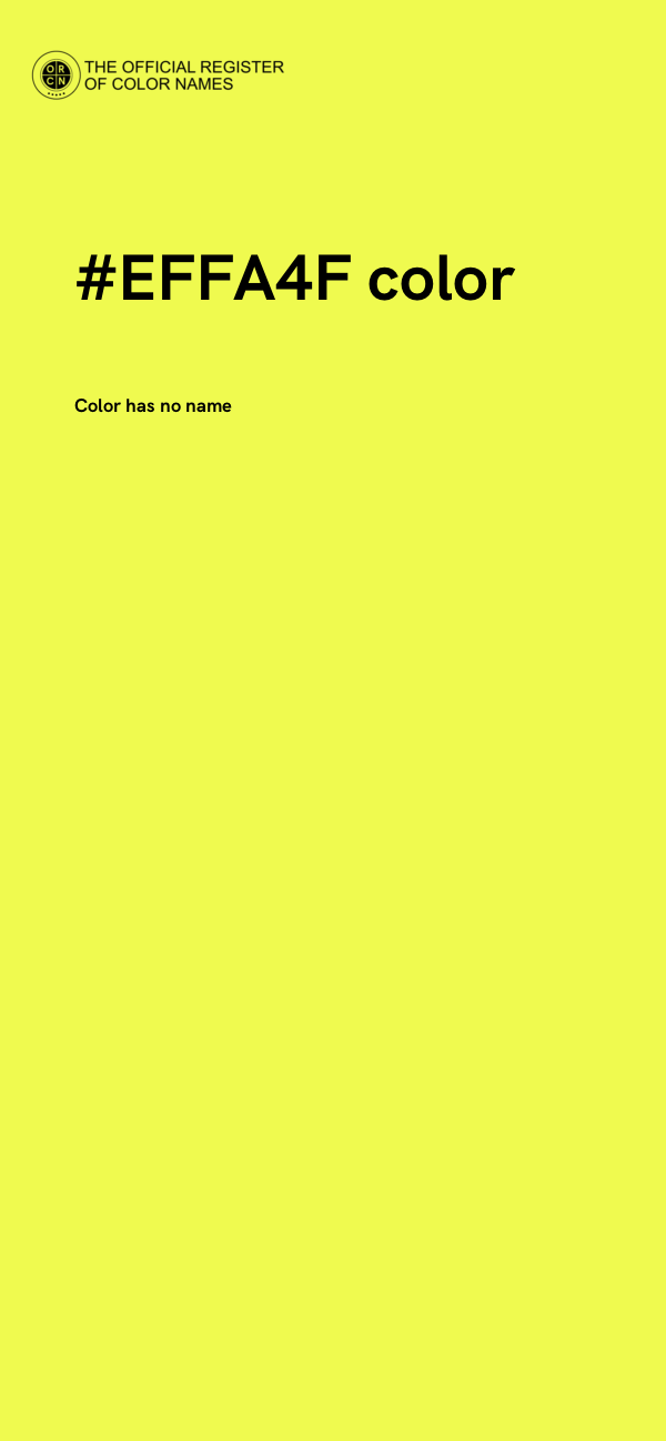 #EFFA4F color image