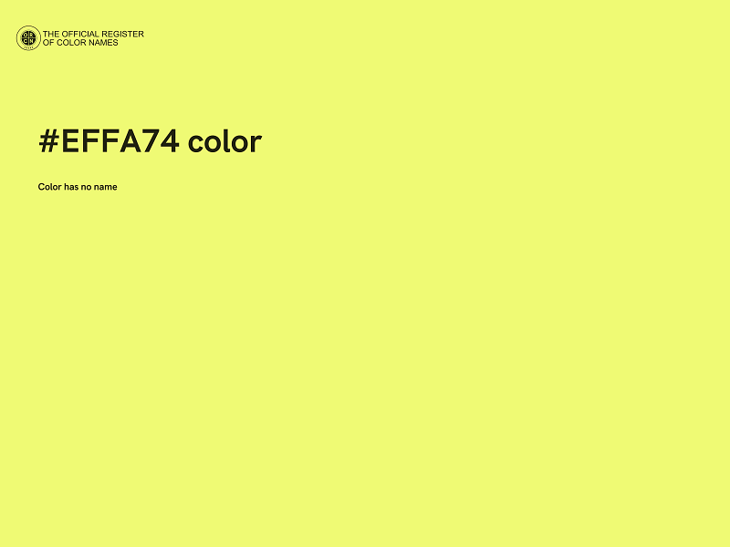 #EFFA74 color image