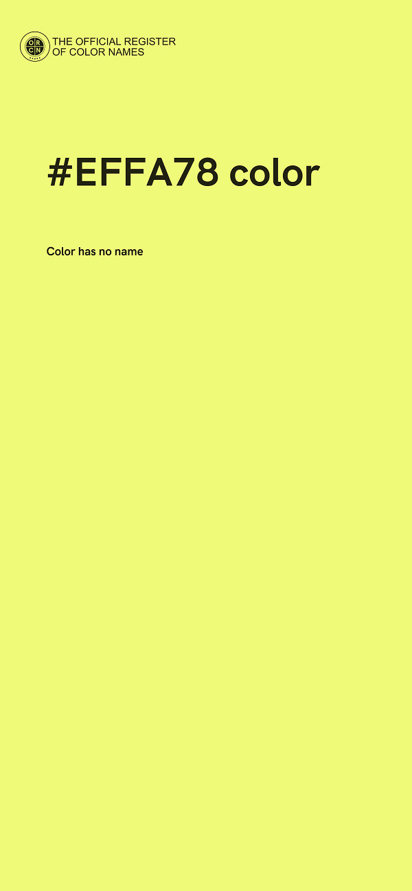 #EFFA78 color image