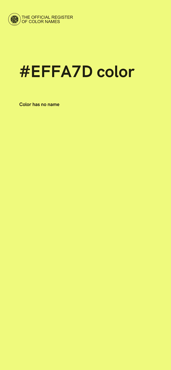 #EFFA7D color image