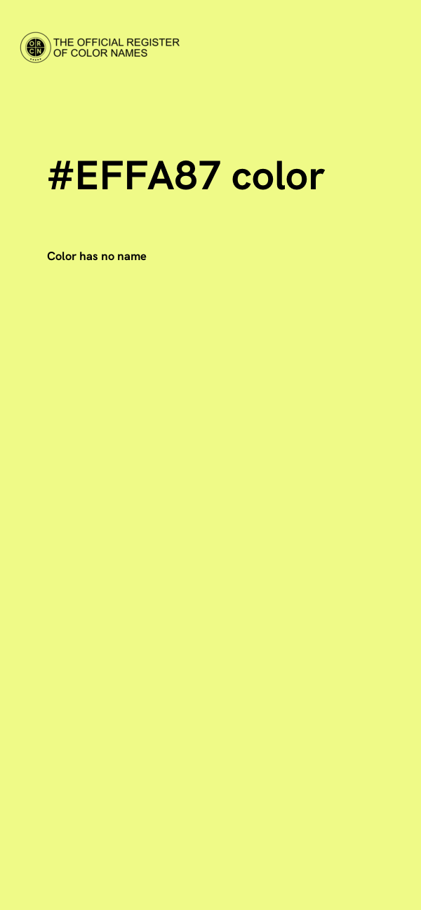 #EFFA87 color image