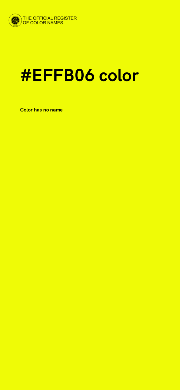 #EFFB06 color image