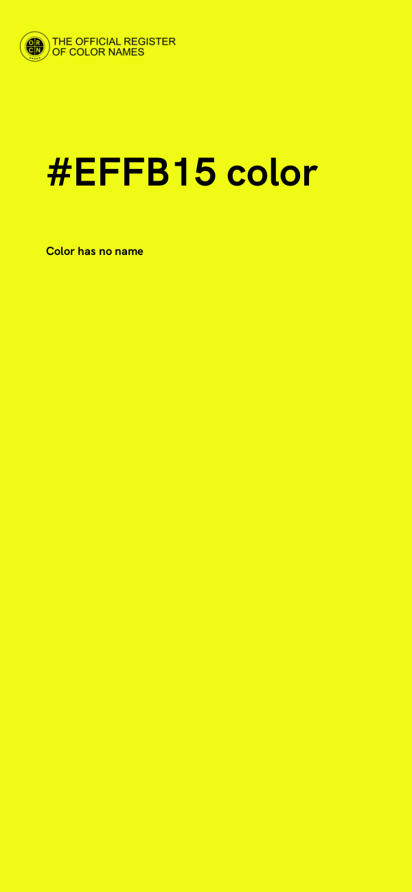 #EFFB15 color image