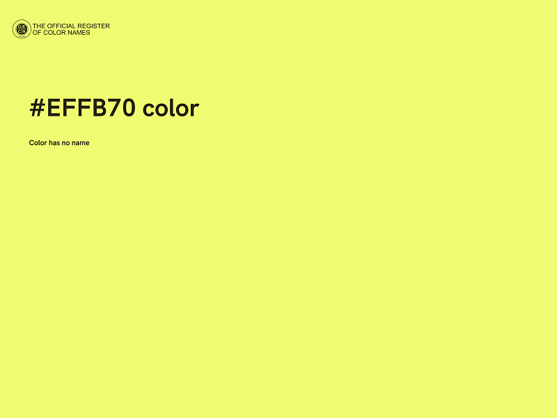 #EFFB70 color image