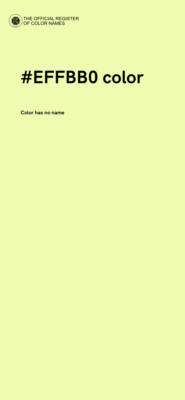 #EFFBB0 color image