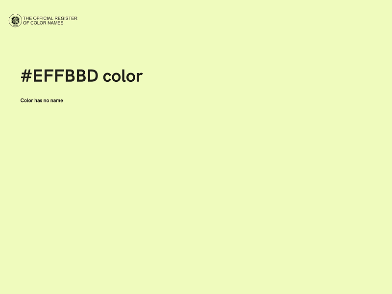 #EFFBBD color image