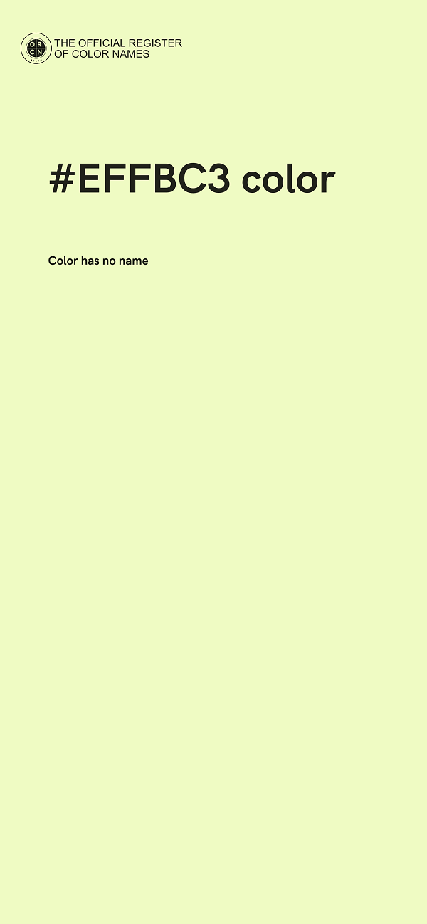 #EFFBC3 color image