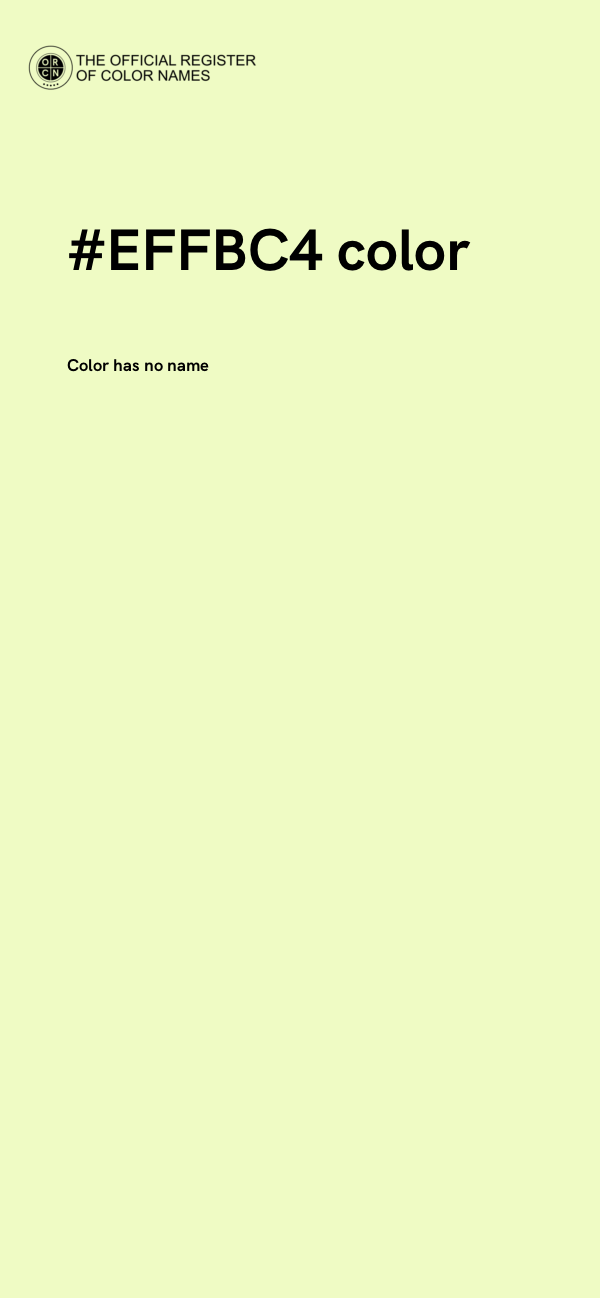 #EFFBC4 color image