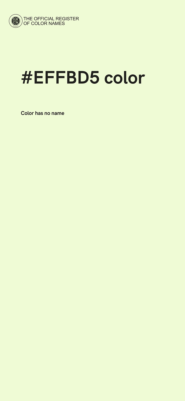 #EFFBD5 color image