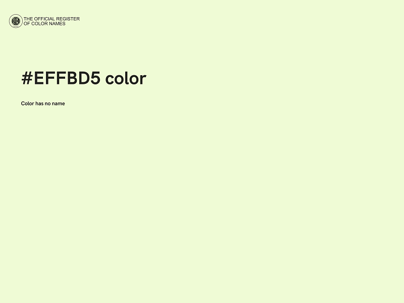 #EFFBD5 color image