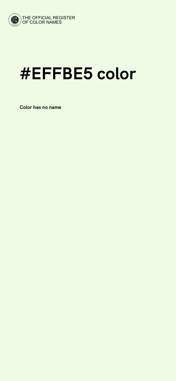 #EFFBE5 color image