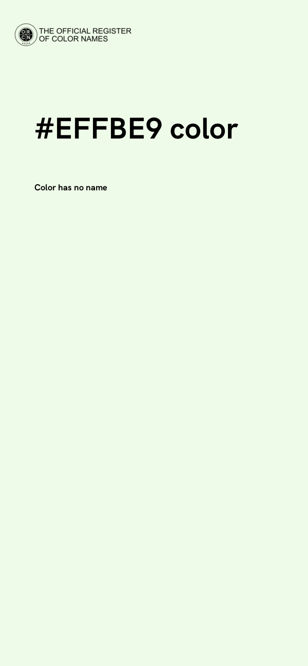 #EFFBE9 color image