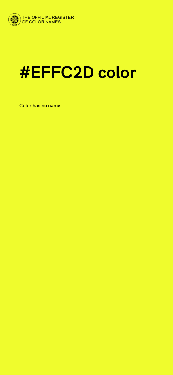 #EFFC2D color image