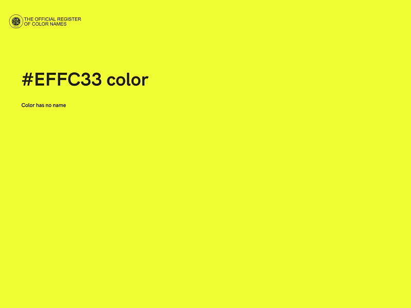 #EFFC33 color image