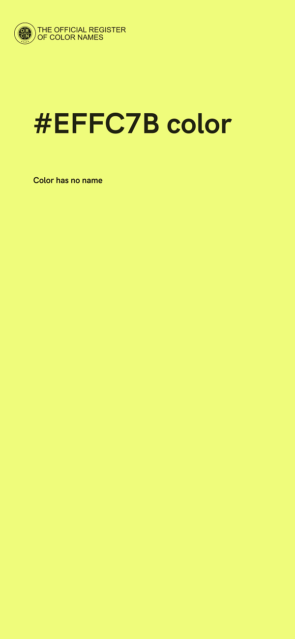 #EFFC7B color image