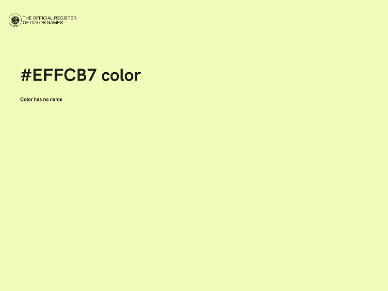 #EFFCB7 color image