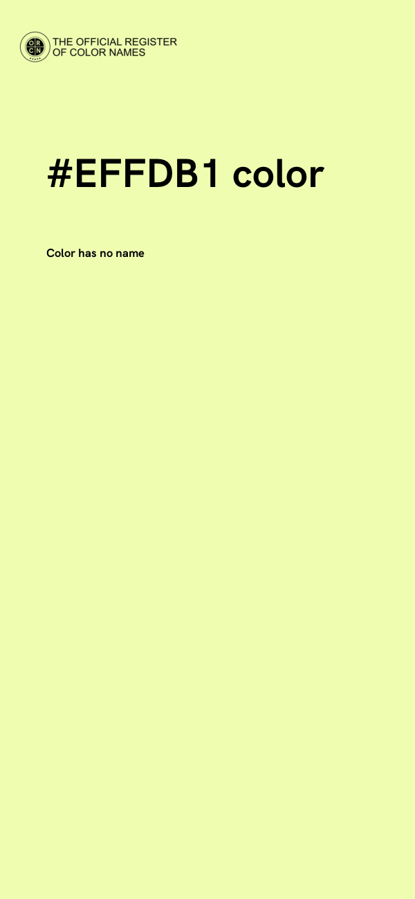 #EFFDB1 color image