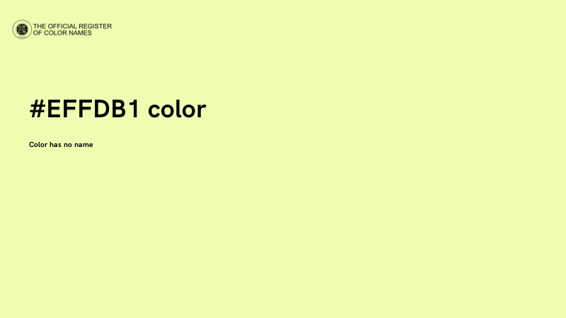 #EFFDB1 color image