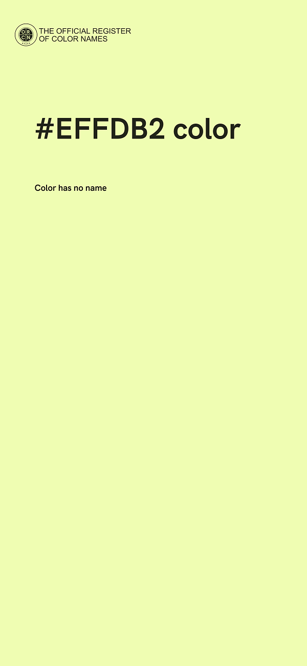 #EFFDB2 color image
