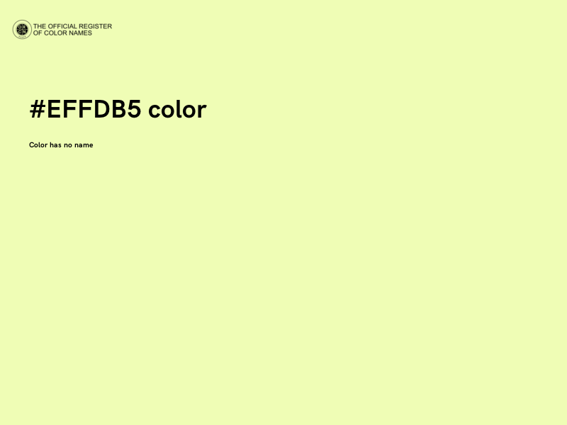 #EFFDB5 color image