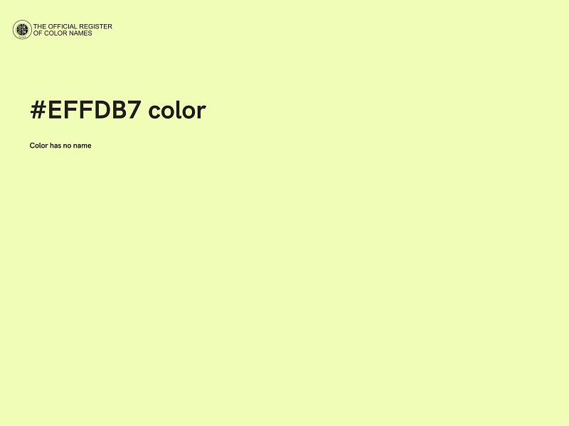 #EFFDB7 color image