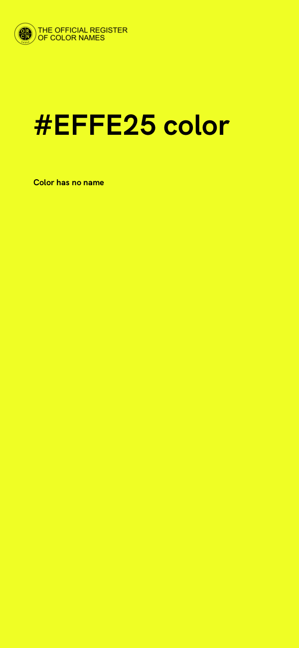#EFFE25 color image