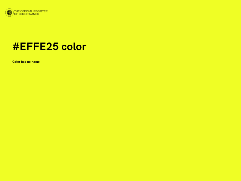 #EFFE25 color image