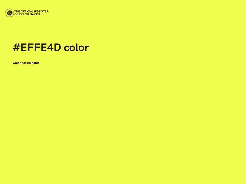 #EFFE4D color image