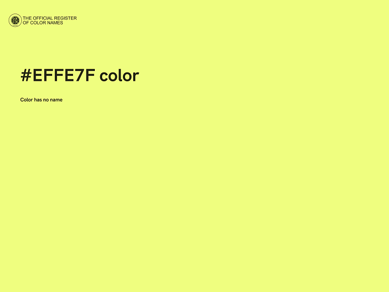 #EFFE7F color image