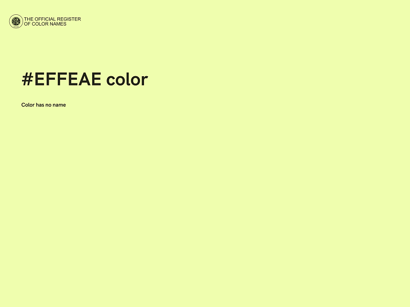 #EFFEAE color image