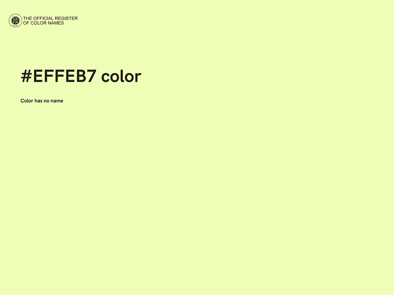 #EFFEB7 color image