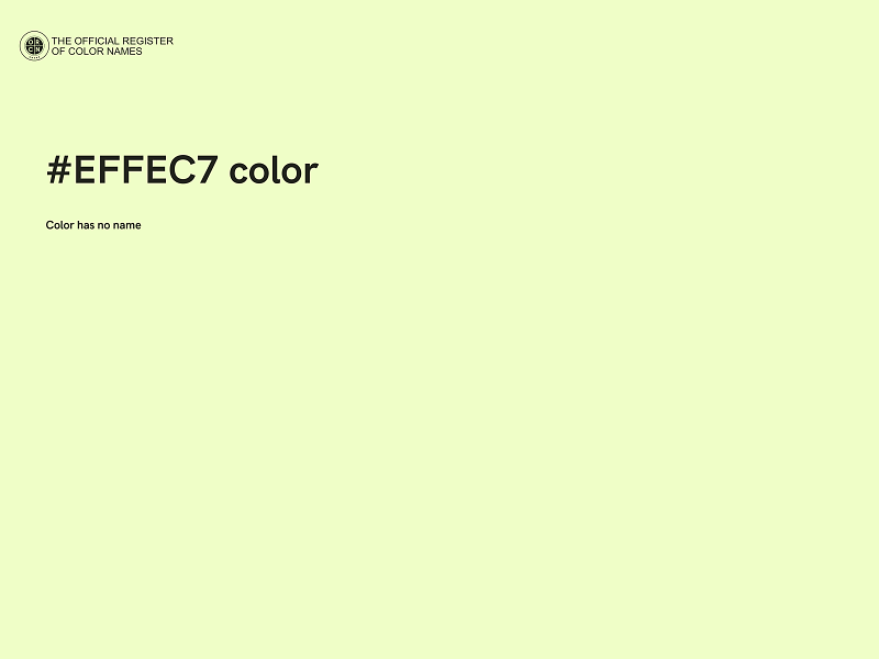 #EFFEC7 color image