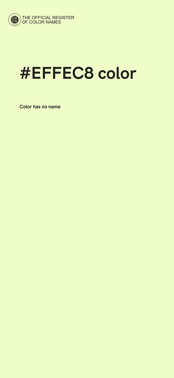 #EFFEC8 color image