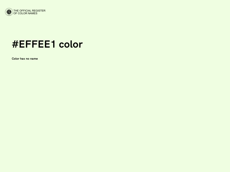 #EFFEE1 color image