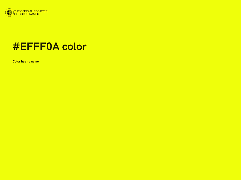 #EFFF0A color image