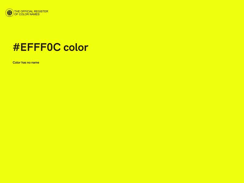 #EFFF0C color image