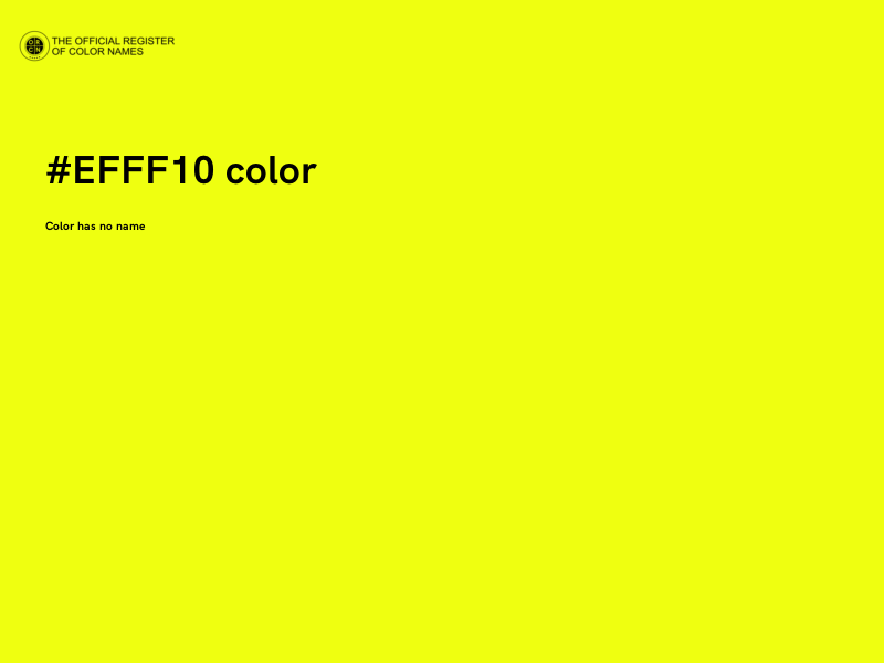 #EFFF10 color image