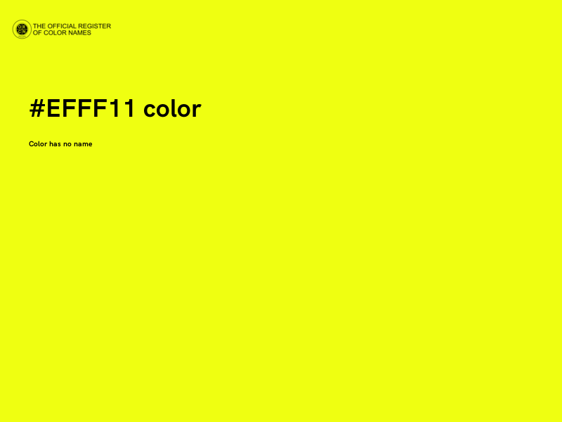 #EFFF11 color image