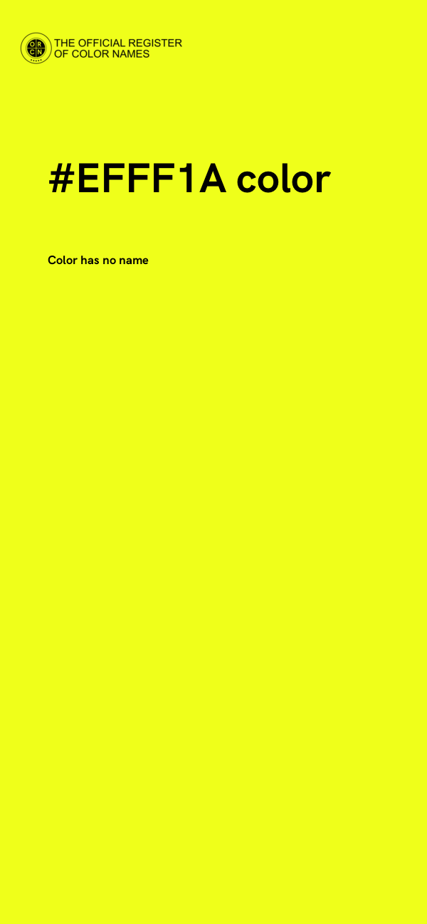 #EFFF1A color image