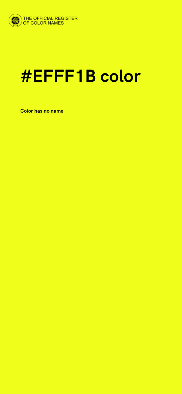 #EFFF1B color image