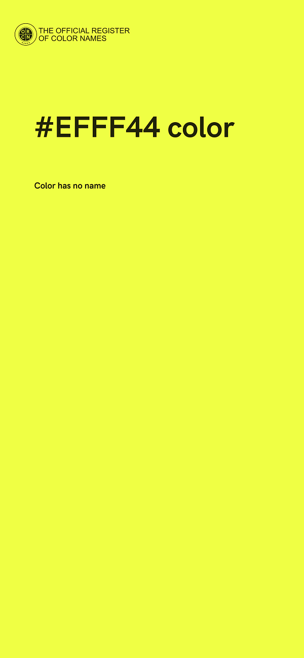 #EFFF44 color image