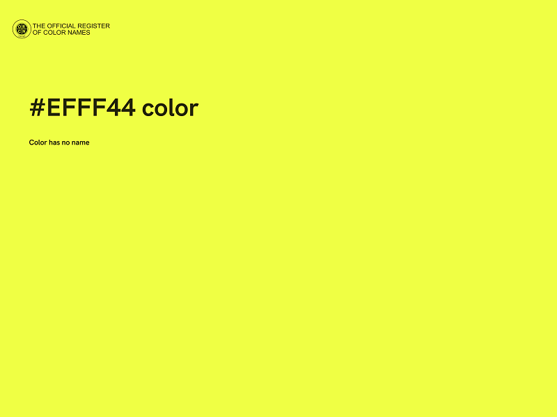 #EFFF44 color image