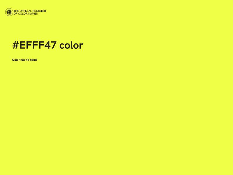 #EFFF47 color image