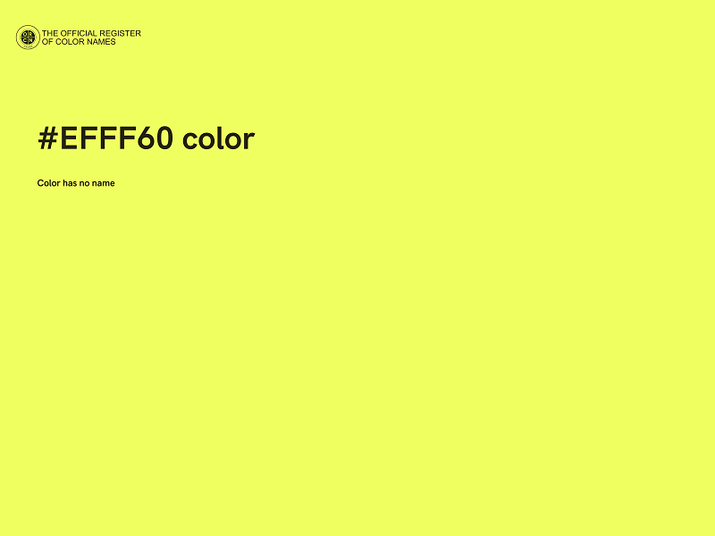 #EFFF60 color image