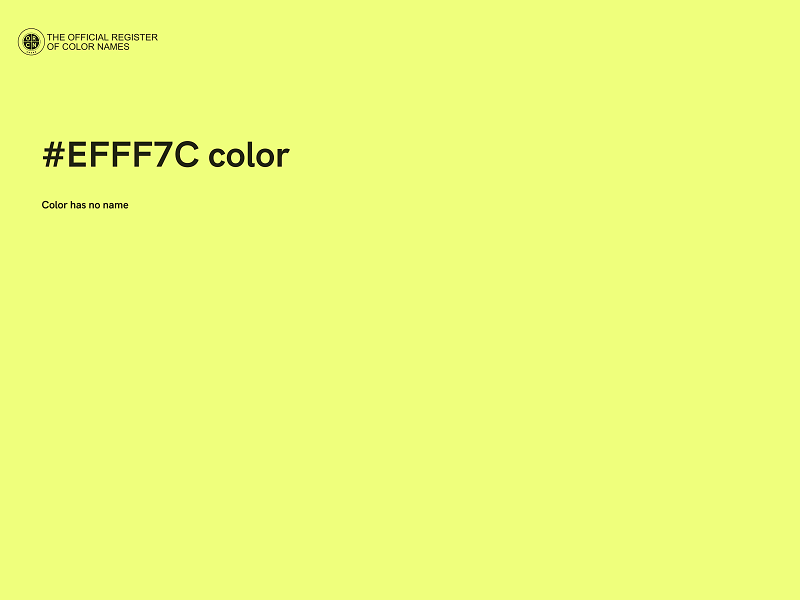 #EFFF7C color image